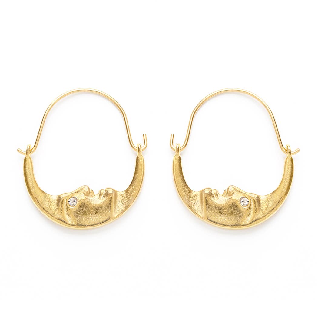 La Lune Crescent Earrings