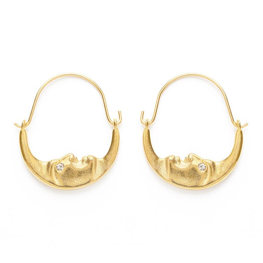 La Lune Crescent Earrings
