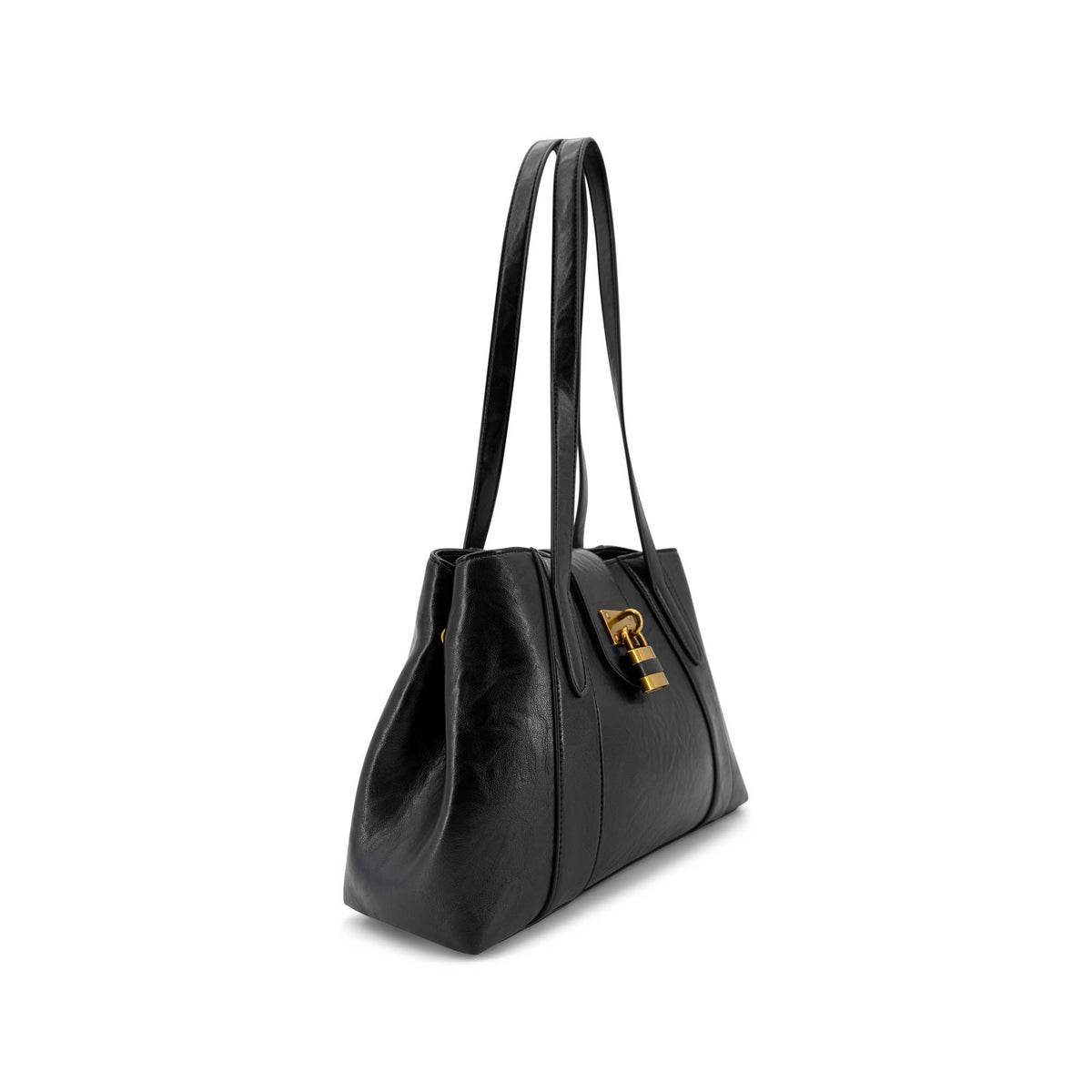 Fiora Lock Top Handbag