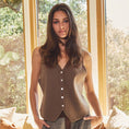 Load image into Gallery viewer, Button-Front Sweater Vest - Olive
