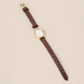 Load image into Gallery viewer, Leather Strap Oval Watch
