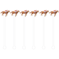 Load image into Gallery viewer, Watercolor Running Horse Cocktail Stick Stirrer - Set of 6
