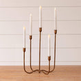 Load image into Gallery viewer, Hand Forged Brass Candelabra
