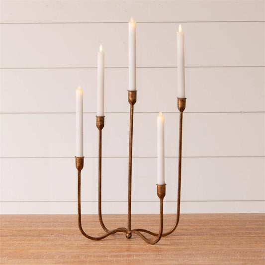 Hand Forged Brass Candelabra