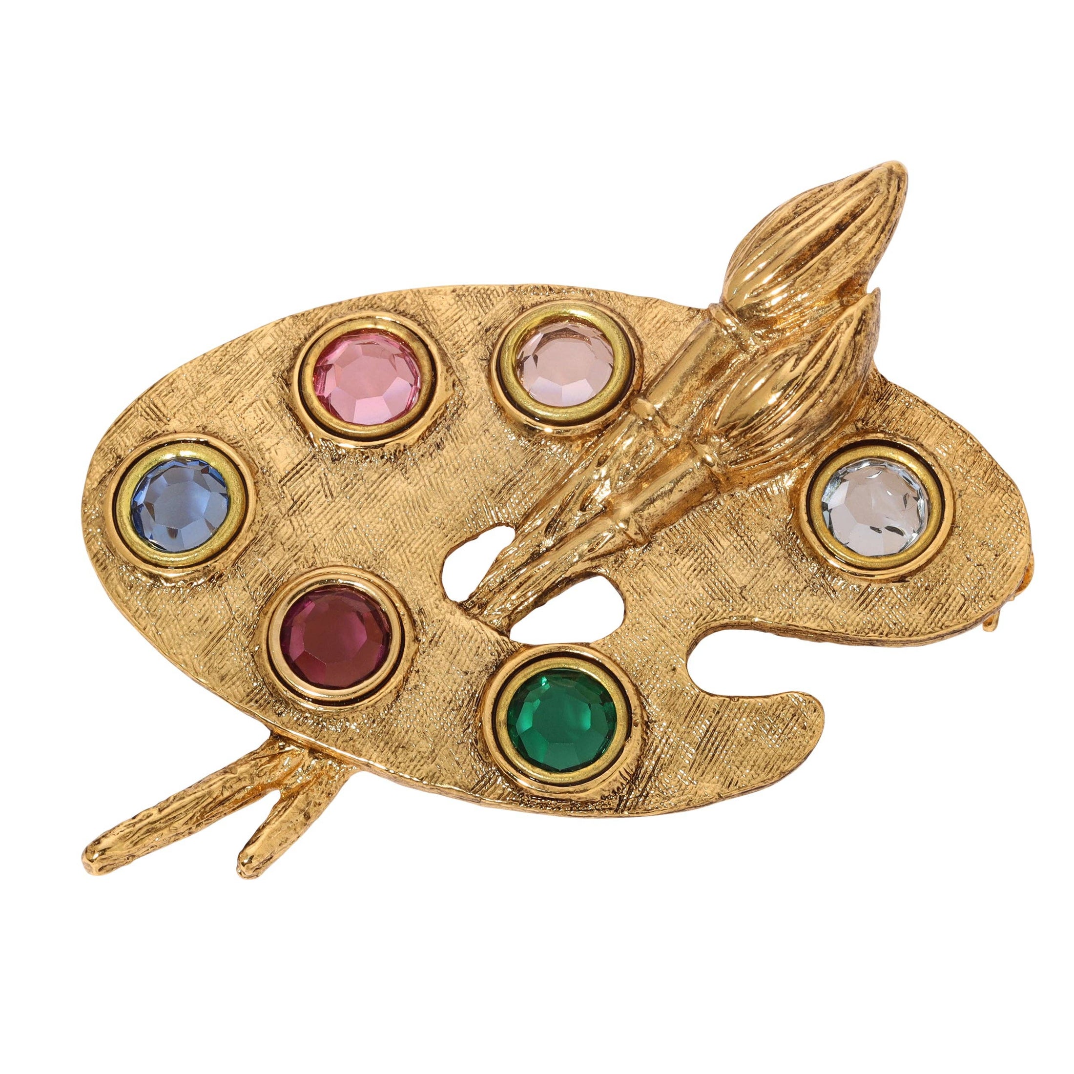 Da Vinci's Brush Brooch