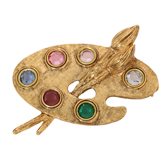Da Vinci's Brush Brooch