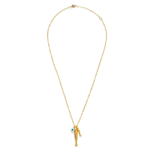 Ionian Fish Charm Necklace