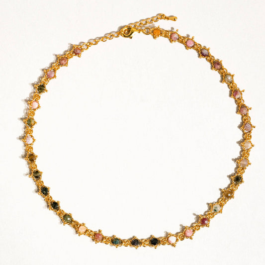 Skylar 18K Gold Multi-Stone Necklace
