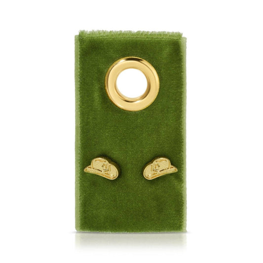 Cowgirl Hat Studs on Velvet Tag