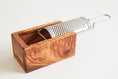 Load image into Gallery viewer, Italian Olivewood Box Cheese Grater
