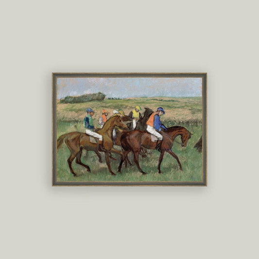 The Races Framed Antique Art