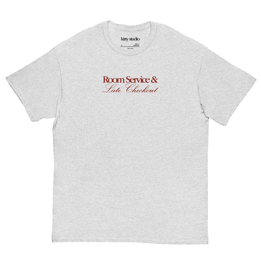 Room Service & Late Checkout Tee