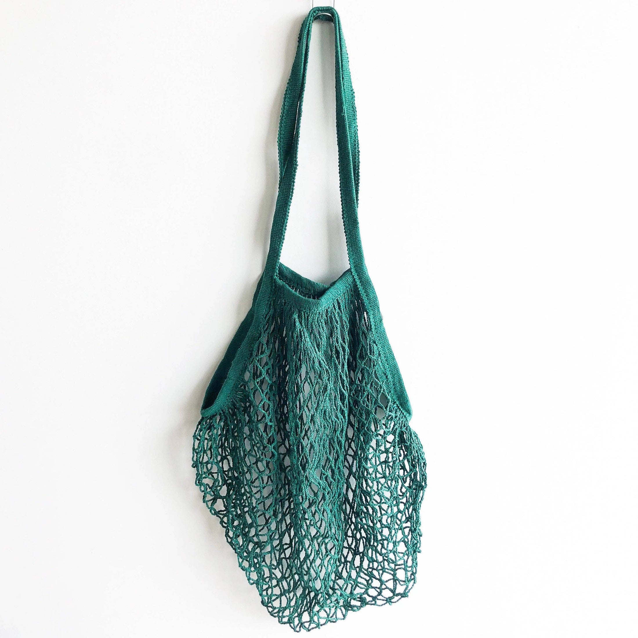 Reusable Organic Cotton Mesh Bag (Long Handle)