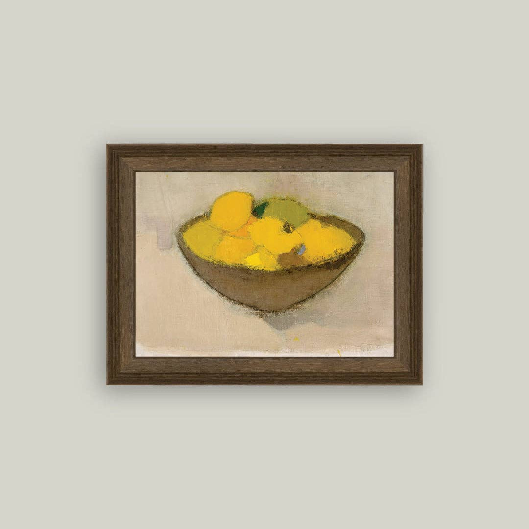 Lemons in a Bowl 7 x 5