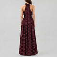 Load image into Gallery viewer, Rosiel Ruched Maxi Dress Polka Dot
