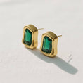Load image into Gallery viewer, Cubic Zirconia Geometric Stud Earrings
