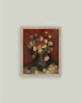 Load image into Gallery viewer, Chinese Asters and Gladioli Framed Antique Art
