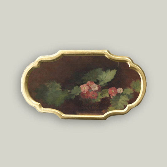 Arrangement of Flowers in Ornate Frame