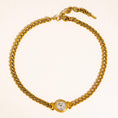 Load image into Gallery viewer, Parisse 18K Gold Non-Tarnish Coin Pendant Necklace
