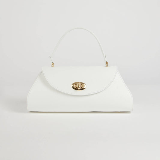 Florence bag in White Togo leather