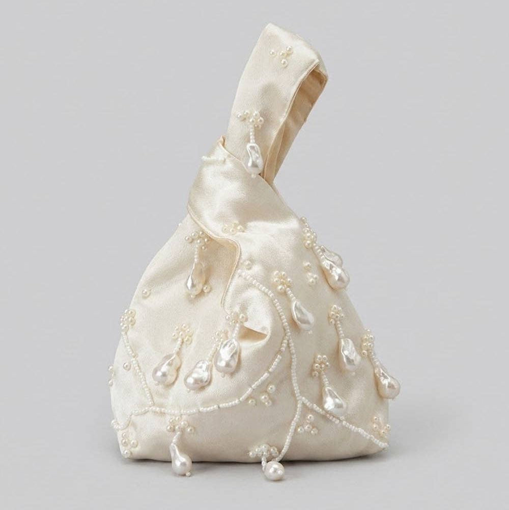 Stylish Solid Color Baroque Pearl Evening Bags