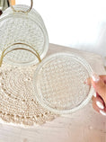 Load image into Gallery viewer, Glass Coasters Metal Caddy Set
