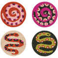 Load image into Gallery viewer, Gardenland Beaded Coasters Set of 4
