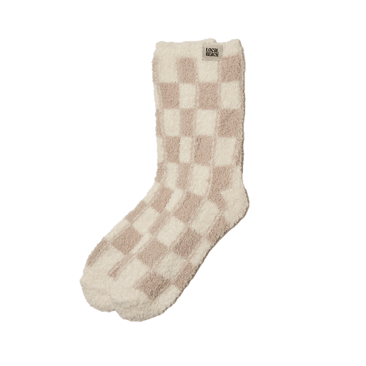 Local Beach Cozy Checker Socks