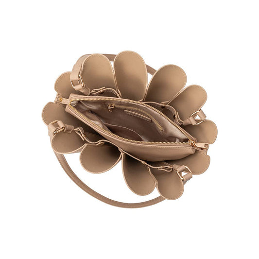 Shellie Nude Recycled Vegan Leather Shoulder Bag