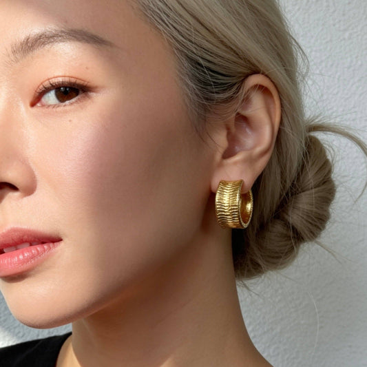 Isla Gold Hoop Earrings