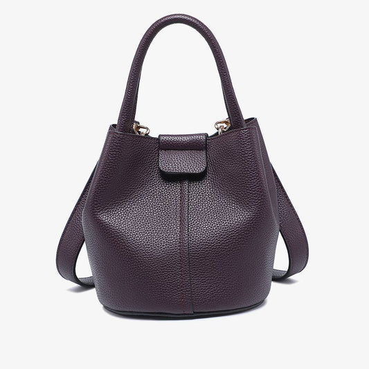 Farrah Bucket Bag - Cherry Laquer