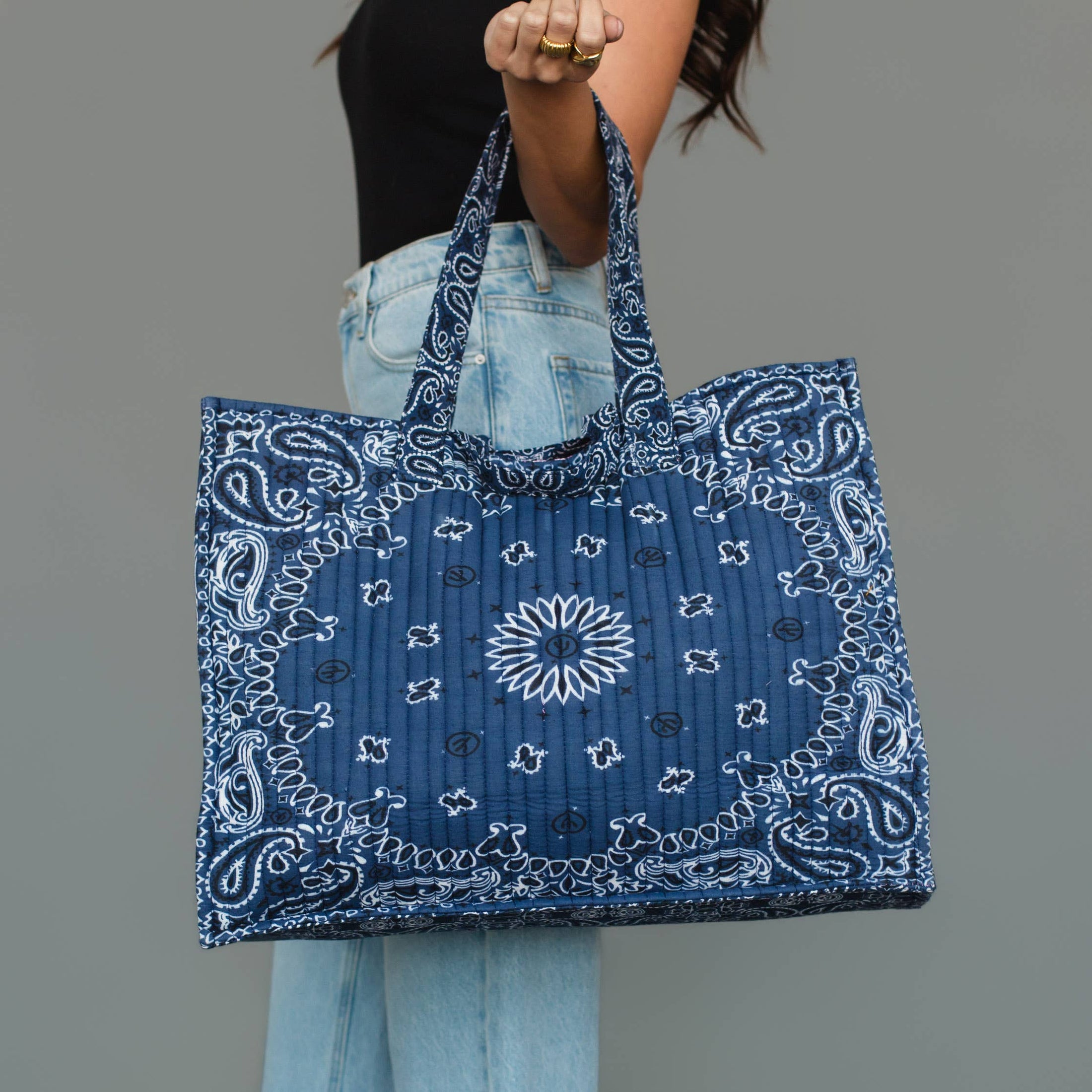 Blue Bandana Tote