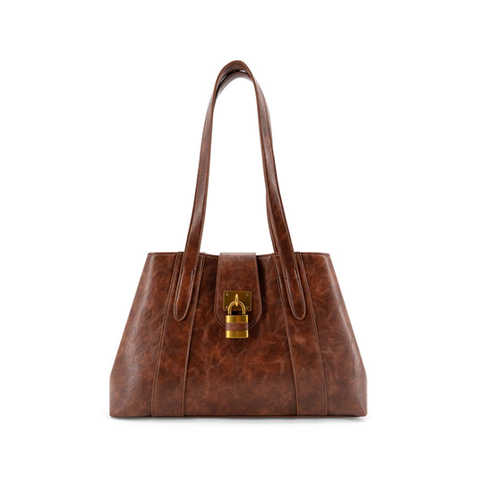 Fiora Lock Top Handbag