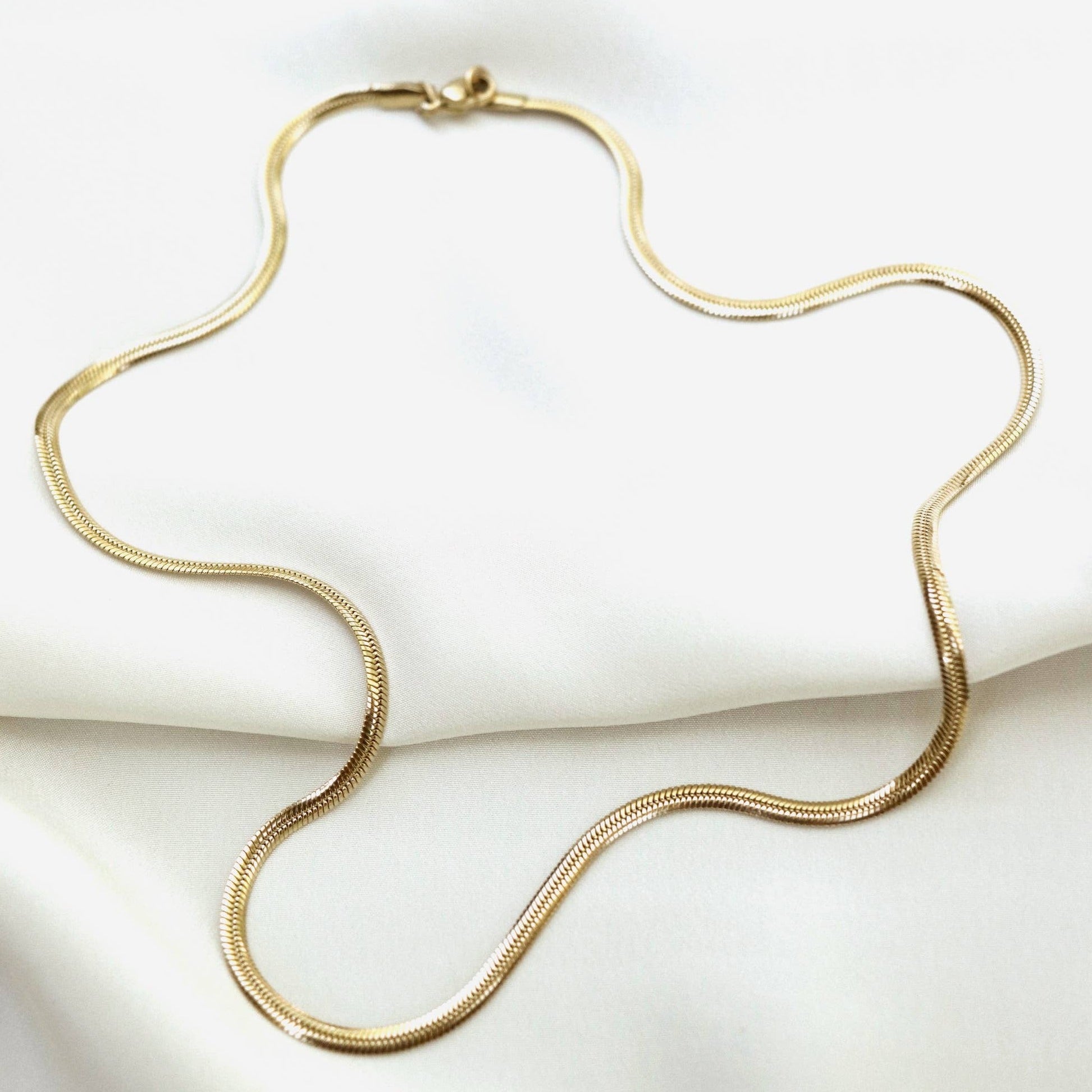 Flat Snake Chain Necklace