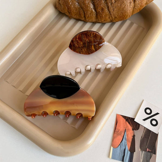 Wood Print Claw Clip