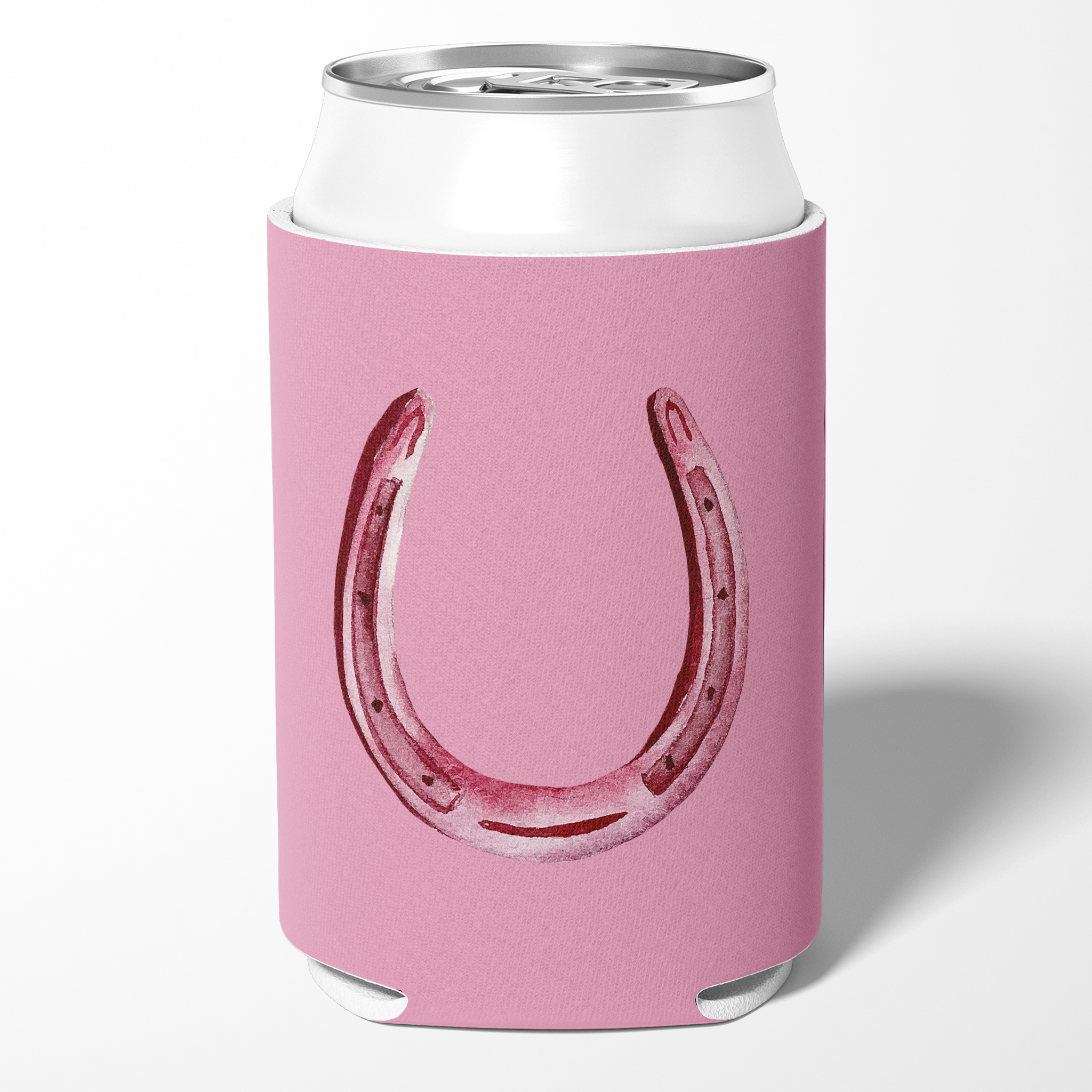 Pink Horseshoe Can Cooler