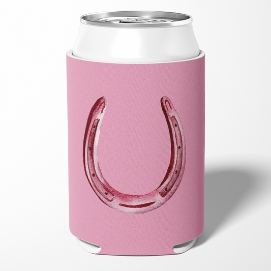 Pink Horseshoe Can Cooler