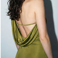 Load image into Gallery viewer, Olive Open-Back Dress
