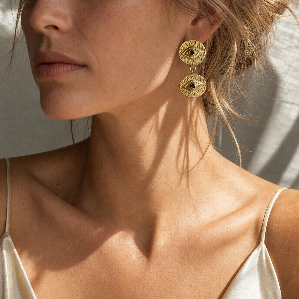 Evil Eye Protection Earrings | Dangle Earrings | Evil Eye