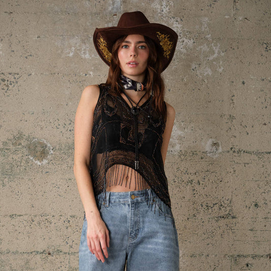 Shania Fringe Top