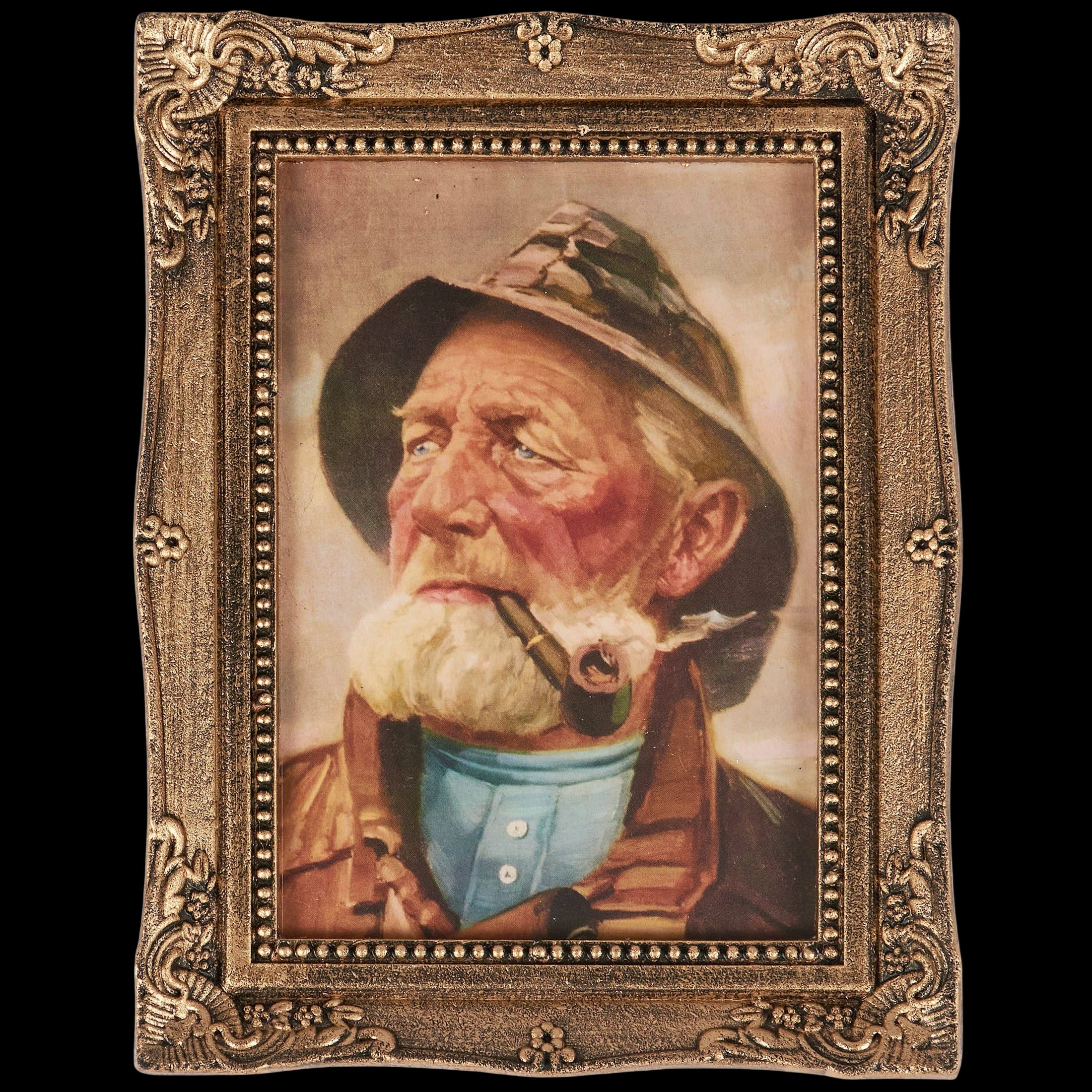 Old Fisherman Framed Wall Art