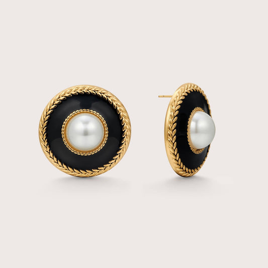 Braid Pearl Earrings