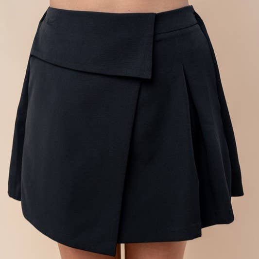 Asymmetrical Skort - Black