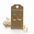 Load image into Gallery viewer, La Lune Crescent Earrings
