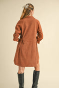 Load image into Gallery viewer, Brown Corduroy Button Down Dress
