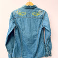 Load image into Gallery viewer, Denim Shirt Chainstitch Long Sleeve Collection by Velvet Outlaw
