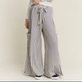 Load image into Gallery viewer, Sailor Wide-Leg Stripes Pants
