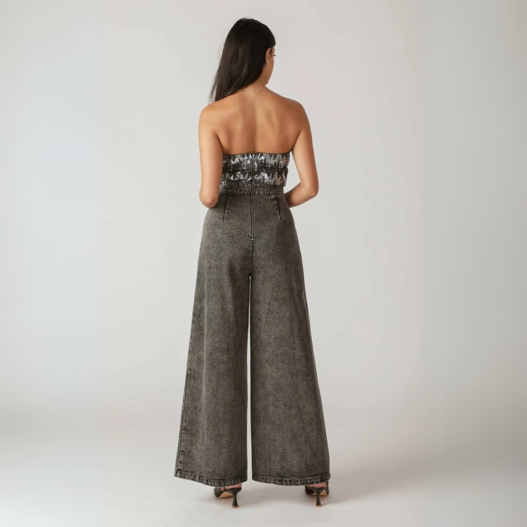 Delicate Touch Denim Jumpsuit