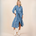 Load image into Gallery viewer, Embroidered Midi Shirt Dress
