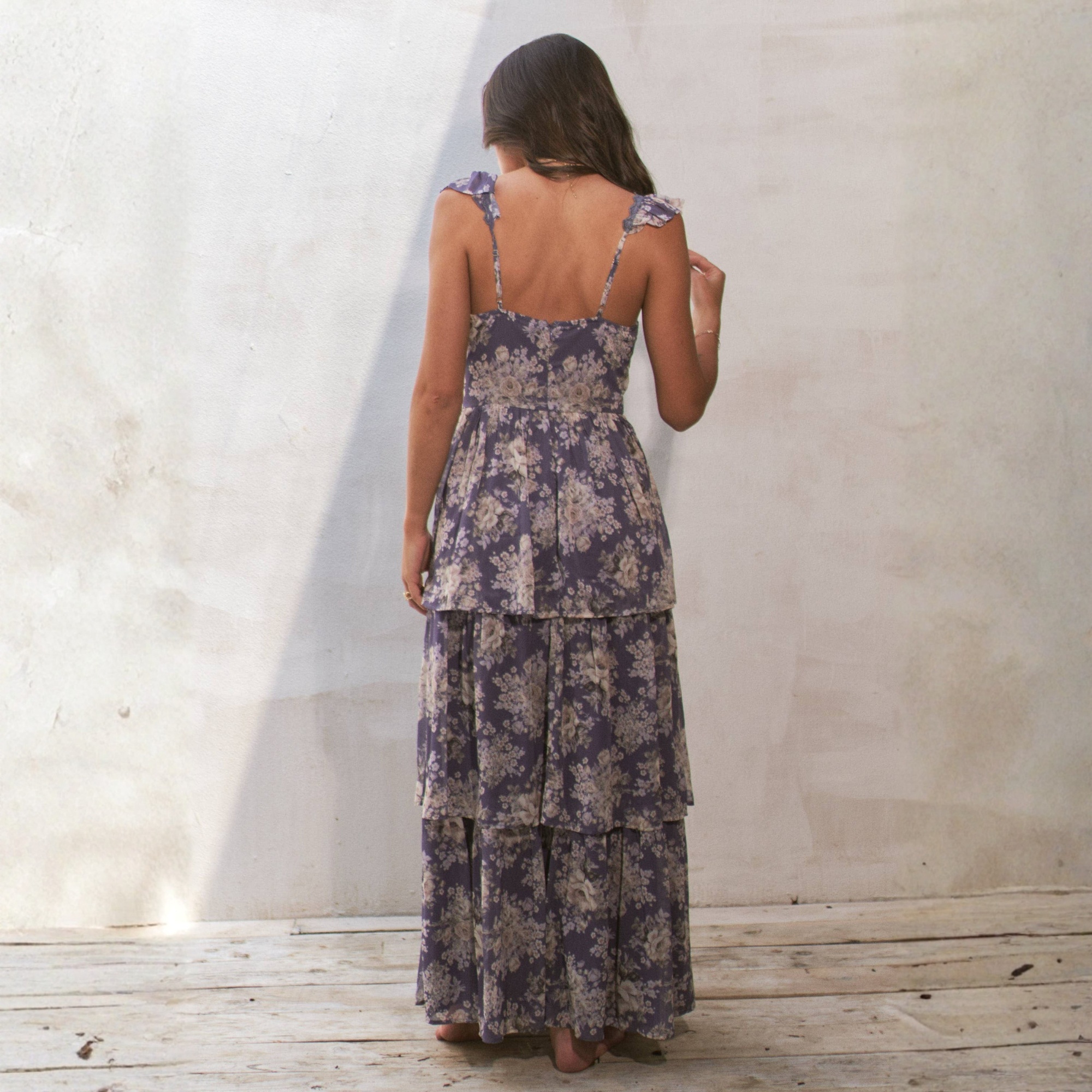 Iris Floral Tiered Maxi Dress